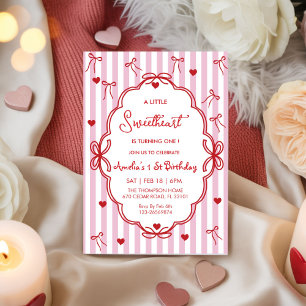Invitación Cariño Cumpleaños de las Chicas del Día de San Val