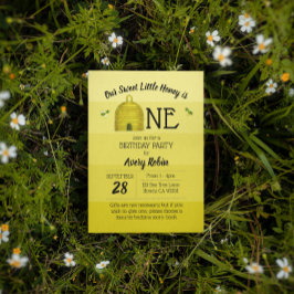 Invitación Cariño dulce es el primer cumpleaños