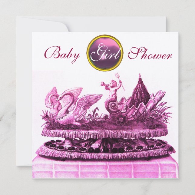 INVITACIÓN CARIOTA DE ORO DE LOS SUANOS /CUPCAKES CHICA BABY  (Anverso)