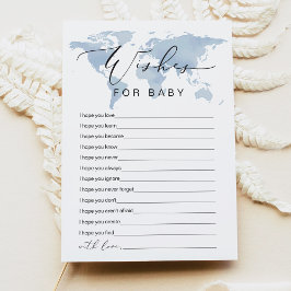 Invitación CARMEN Blue Adventure Wiers for Baby Game Card