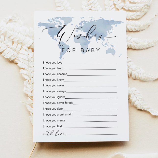 Invitación CARMEN Blue Adventure Wiers for Baby Game Card (Subido por el creador)