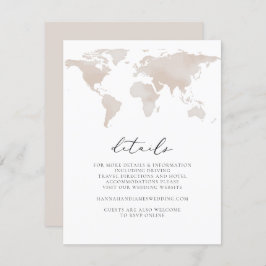 Invitación Carmen - Mapa de acuarela Detalles de aventura