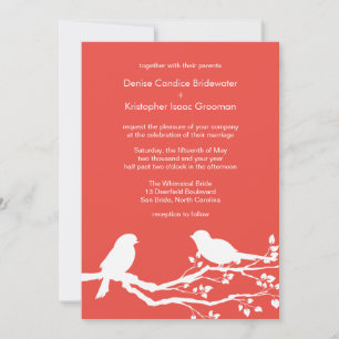 Invitación Carmine Pink Designer Spring Weddings Personalizad