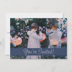 Invitación Carnation Lily Lily Rosa John Singer Sargent Art