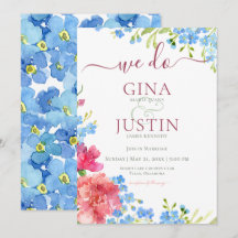 Carnations & Forget Me Nots Wedting