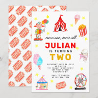 Carnaval Circus Tent Clown Popcorn Kid Cumpleaños