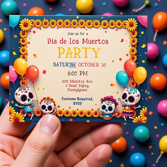 Invitación Carnaval de 💀 Calavera (Subido por el creador)