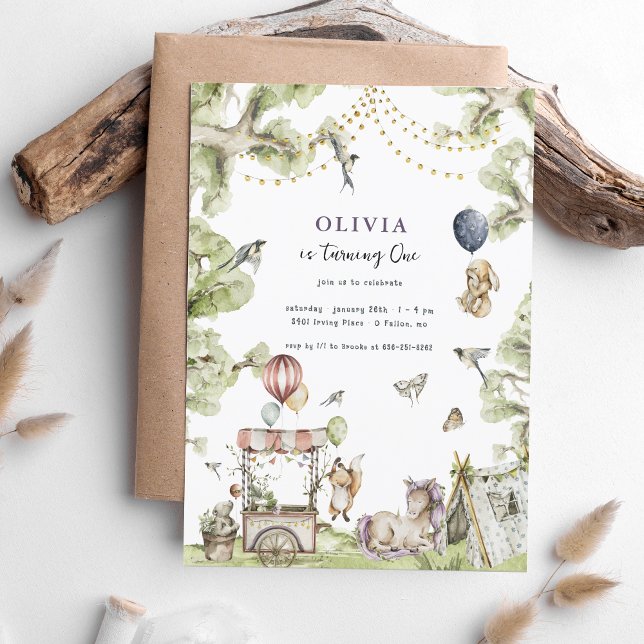 Invitación Carnaval de circo | Fiesta de cumpleaños de Woodla (Subido por el creador)