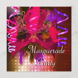 Invitación Carnaval del carnaval de la máscara del fiesta de