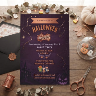 Invitación Carnaval Después de la Oscuridad Fright & Delight