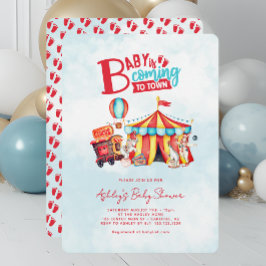 Invitación Carnival Circus Baby Shower