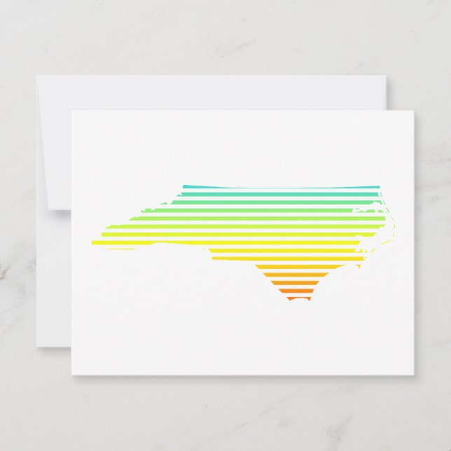 Invitación carolina chill fade del norte (Anverso)