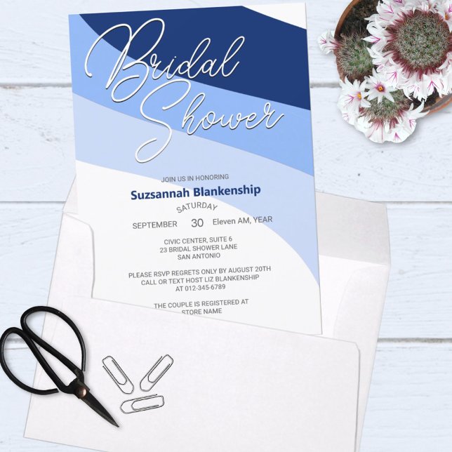 Invitación Carolina de la Marina Blues Robins Huevo Streams H (Subido por el creador)