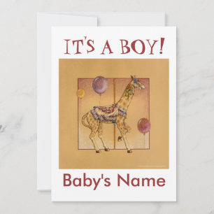 Invitación - Carousel Giraffe