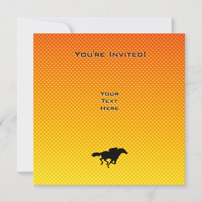 Invitación Carrera de caballos (Anverso)