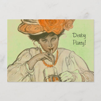 Invitación Carrera de caballos de los gorras de los rosas de