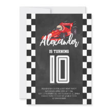 Carrera de Pizarra Fiesta de Cumpleaños de Autos