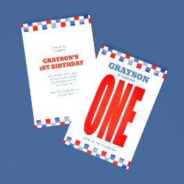 Invitación Carreras cumple un primer cumpleaños