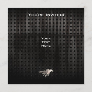 Invitación Carreras de caballo resistente