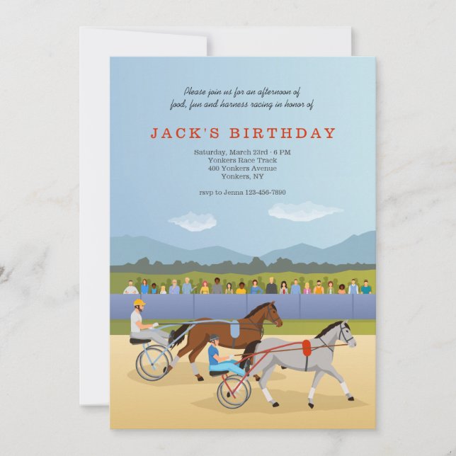 Invitación Carreras del mazo de cables (Anverso)