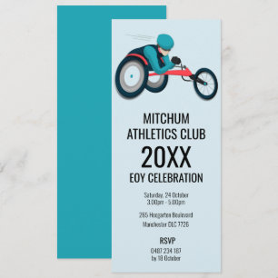 Invitación Carreras en silla de ruedas