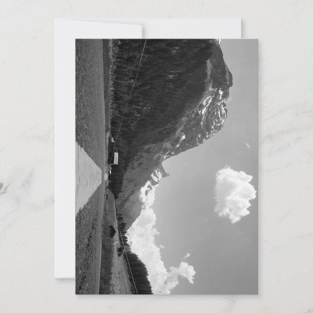 Invitación carretera alpina (Anverso)