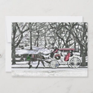 Invitación Carrito con carro tirado en Nueva York