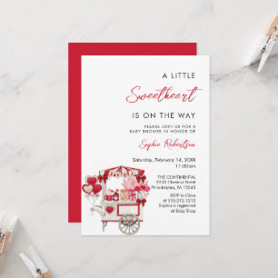 Invitación Carrito de San Valentín lleno de tratamientos Baby