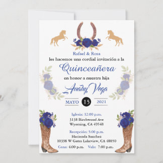 Invitación Carro Azul Invitación Mexicana Occident