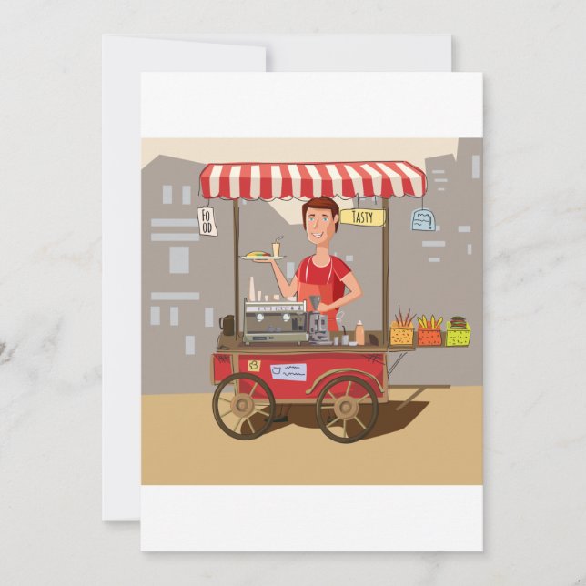 Invitación Carro de alimentos (Anverso)