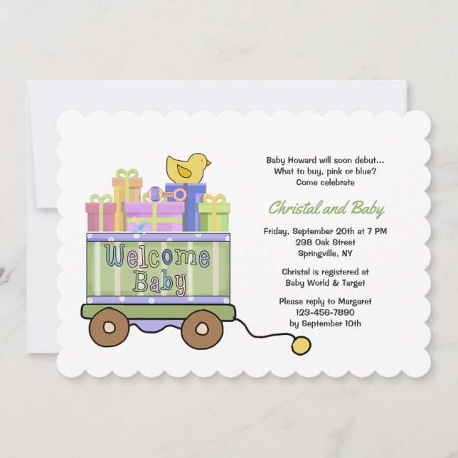 Invitación Carro de Bienvenida (Anverso)