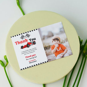 Invitación Carro de carrera dos fiesta de cumpleaños rápida t