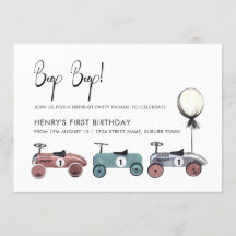 Carro por Desfile de Cumpleaños Primer Fiesta Cuar