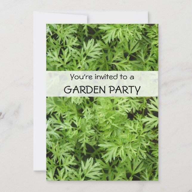 Invitación Carrot Tops Personalizado Garden Fiesta Invita (Anverso)