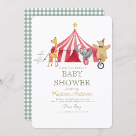 Invitación Carrusel Circus Carnival Baby Shower