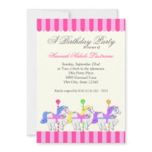 Carrusel cumpleaños Rosa