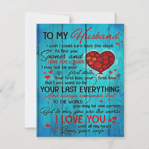 Invitación Carta a mi esposo Encantador De Mi Esposo