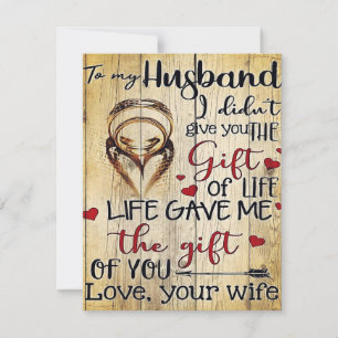 Invitación Carta a mi esposo, lindo regalo familiar