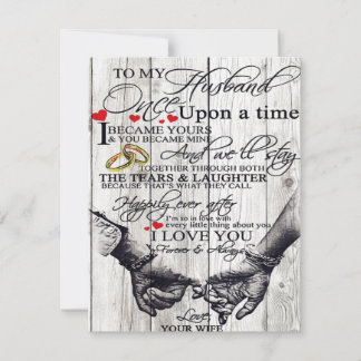 Invitación Carta a mi esposo, regalo de citas de amor
