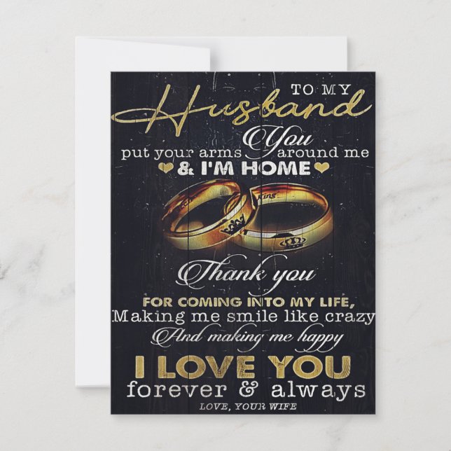 Invitación Carta A Mi Marido, Carta De Citas De Amor (Anverso)