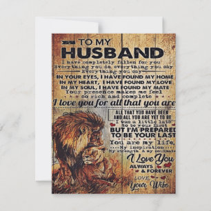 Invitación Carta Adorable Al Marido   Agradable Regalo A Mi H