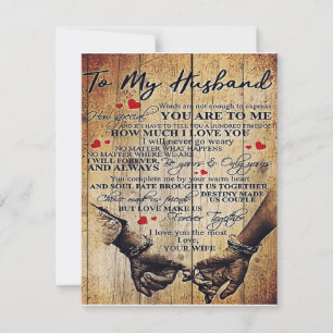 Invitación Carta Adorable Para El Esposo Regalo De Vacacion