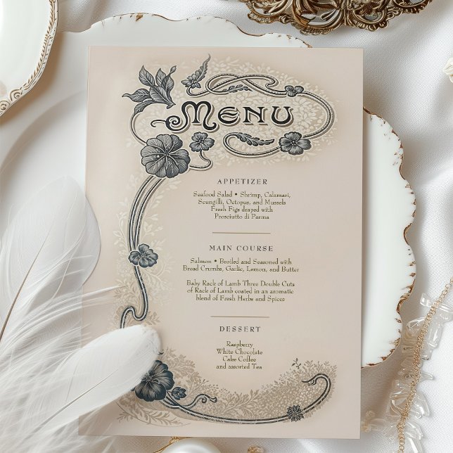 Invitación Carta Boda Art Nouveau Elegancia (Subido por el creador)