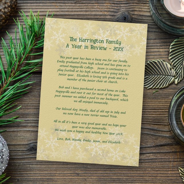 Invitación Carta de actualización de familia de navidades Car (Subido por el creador)