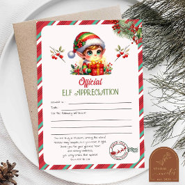Invitación Carta de Agradecimiento del Elfo