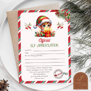 Invitación Carta de Agradecimiento del Elfo