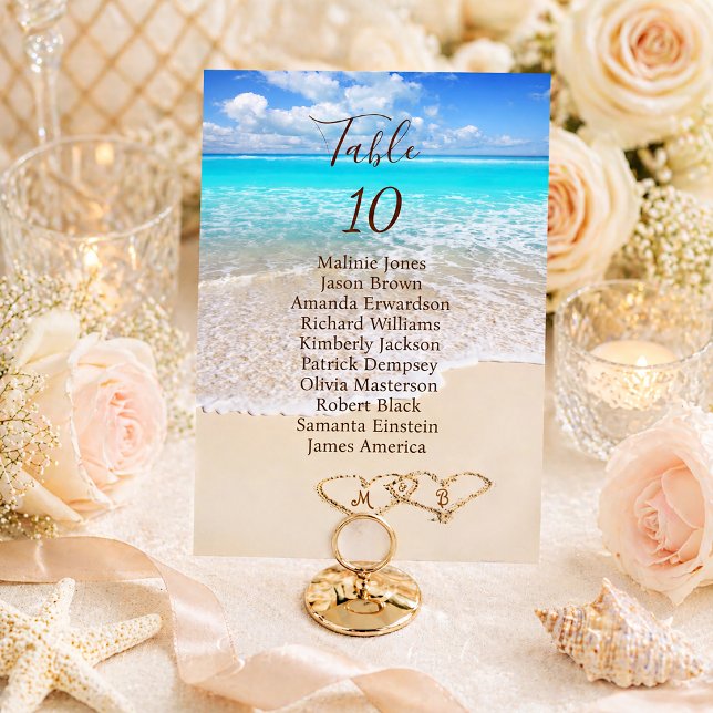 Invitación Carta de Asientos de Playa Tropical de Olas del Oc (Subido por el creador)