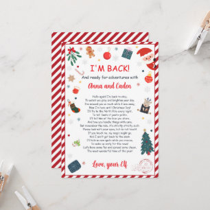 Invitación Carta de bienvenida de llegada personalizada de el