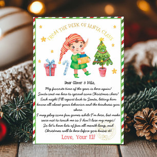 Invitación Carta de bienvenida de los navidades