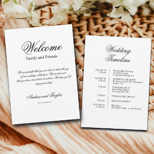 Invitación Carta de bienvenida para bolsa de bienvenida de bo